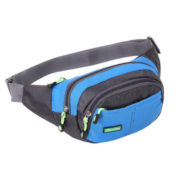 Mens Waterproof Running Belt Bum Waist Pouch Fanny Pack Camping Sport Hiking Bag