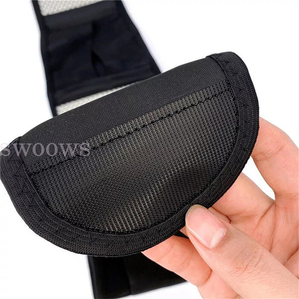 Self Heating Magnetic Back Support Lumbar Lower Waist Brace Belt Pain Relief AU