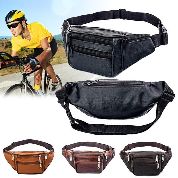 1/2 PCS Bum Bag Leather Fanny Pack Festival Money Pouch Travel Waist Belt Wallet