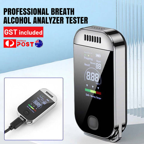 Professional Breath Alcohol Analyzer Tester Digital Police Breathalyzer Test Hot