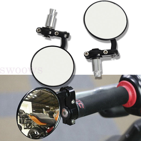 1 Pair Motorcycle 7/8"Handlebar End Mirror for 450EXC 500EXC 1300EXC Dirt Bike