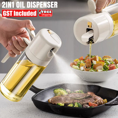 Glass Oil Sprayer Dispenser 550ml Cooking Baking BBQ Spray Bottle Kitchen Tool