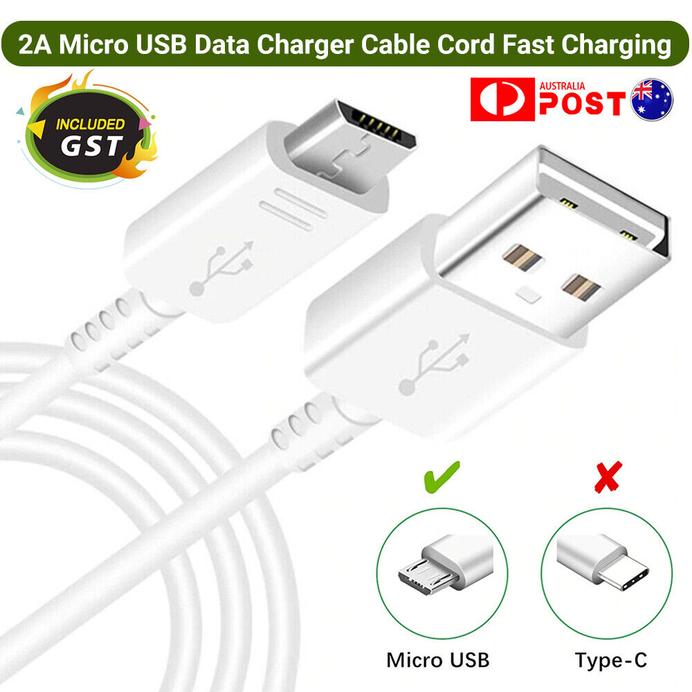 Micro USB Data Charger Cable Cord 2.4A Fast Charging for Samsung S7 Android