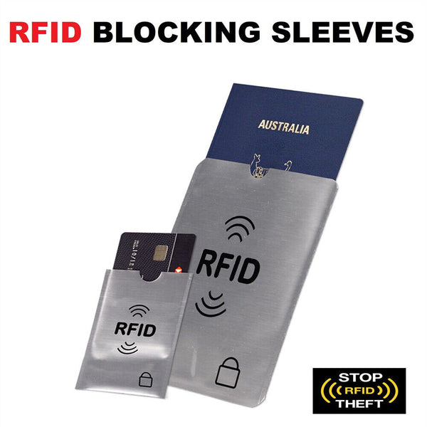 UP20X RFID Blocking Sleeve Secure Credit Debit Card ID Protector AntiScan Safety