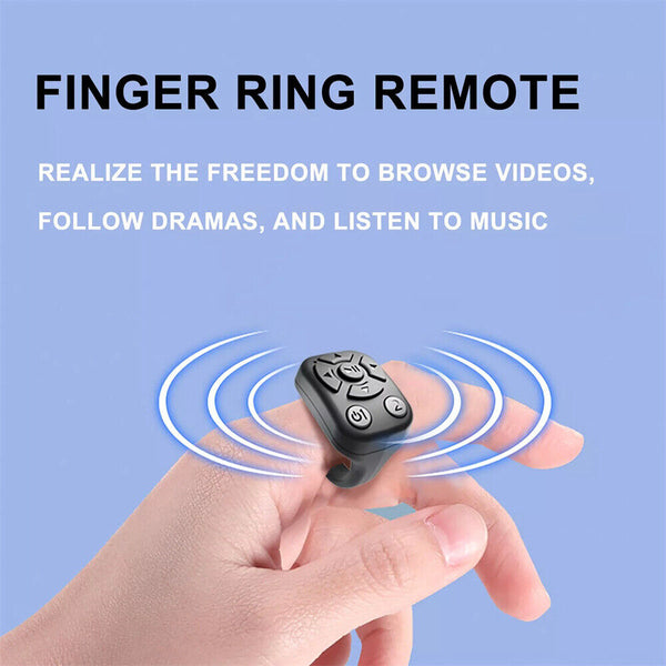 Tiktok Remote Ring Auto Camera Shutter Smart Page Turner Bluetooth Scrolling