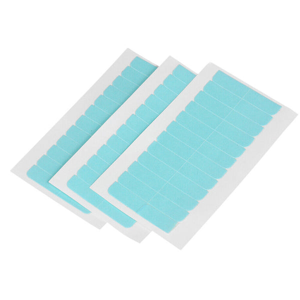 Pre Cut Double Side Super Blue Tapes For Hair Extension Waterproof Adhesiv 60pc