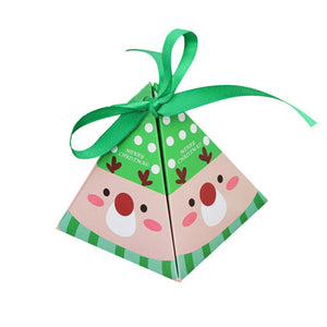 2-12pc Christmas Candy Box Bag Christmas Tree Gift Box Paper Box Gift Party Bags