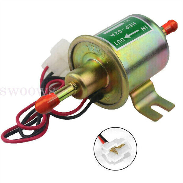 New Universal 12V Electric Fuel Pump Inline Diesel Gas Petrol Low Pressure