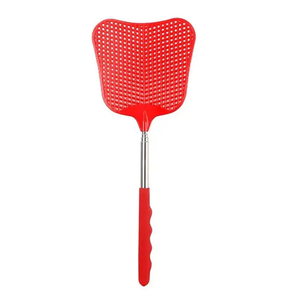 UPTO 4pcs Fly Swatter Extendable Handle Telescopic Insect Mosquito up to 65cm