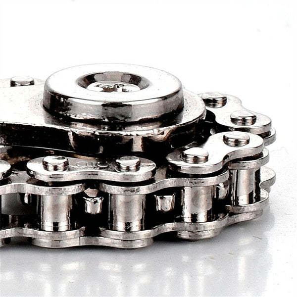 Bike Chain Gear Fidget Spinner Gyro Stainless Steel Metal Sprocket Toy New Style