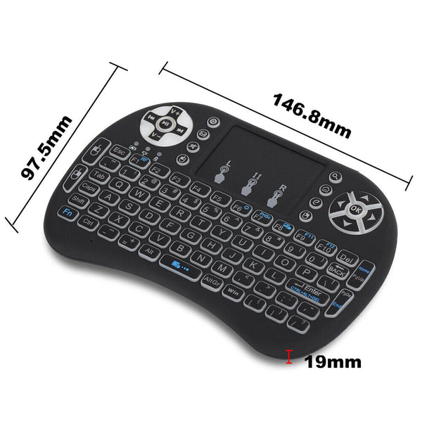 Mini Wireless Remote Keyboard for Smart TV Android Box i8 2.4GHz with Touchpad