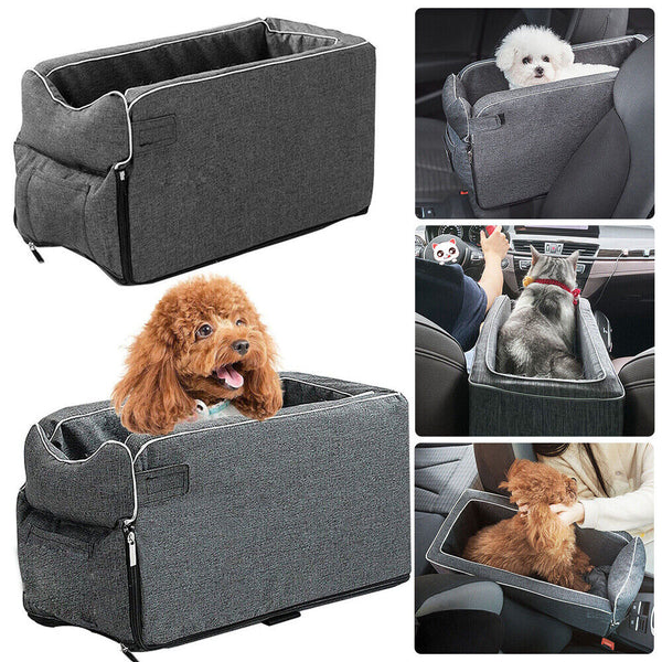 Travel Dog Car Seat Soft Pet Carrier Booster Auto Puppy Rest Console Pet Supply