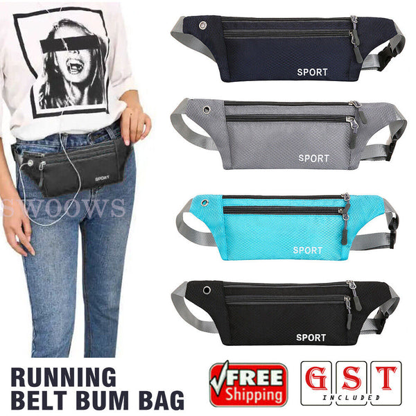 Running Waist Pouch Belt Sport Mobile Phone Holder Running Pack Gym Unisex Bags