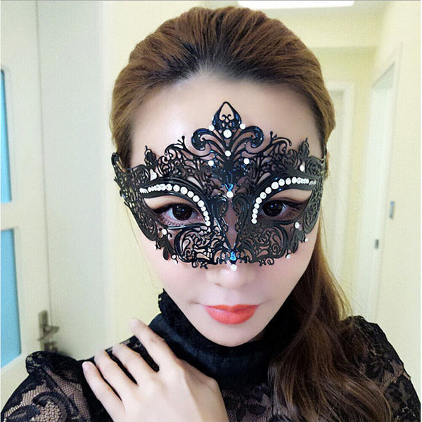 1/2pcs Lady Costume Women Mask Masquerade Party Eye Mask Costume Ball NEW