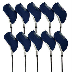 10Pcs Iron Head Covers Golf Head Protector Golf Head Covers Golf Club Protector.