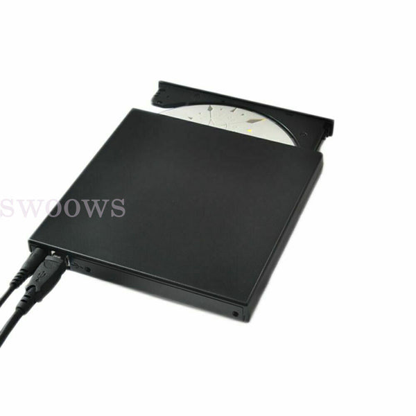 External Drive USB Portable Burner CD RW DVD ROM Reader Writer For Mac & Windows