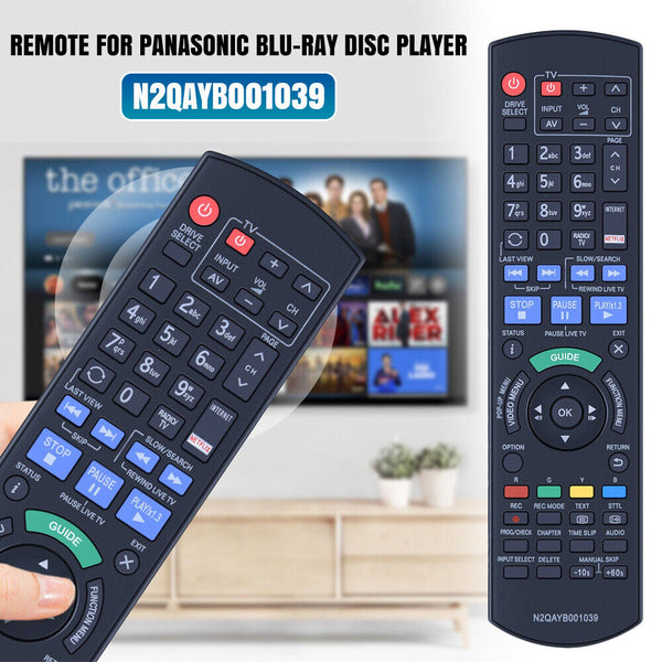 N2QAYB001039 Remote For Panasonic Blu-Ray Disc Player DMR-BWT750 DMR-BWT955