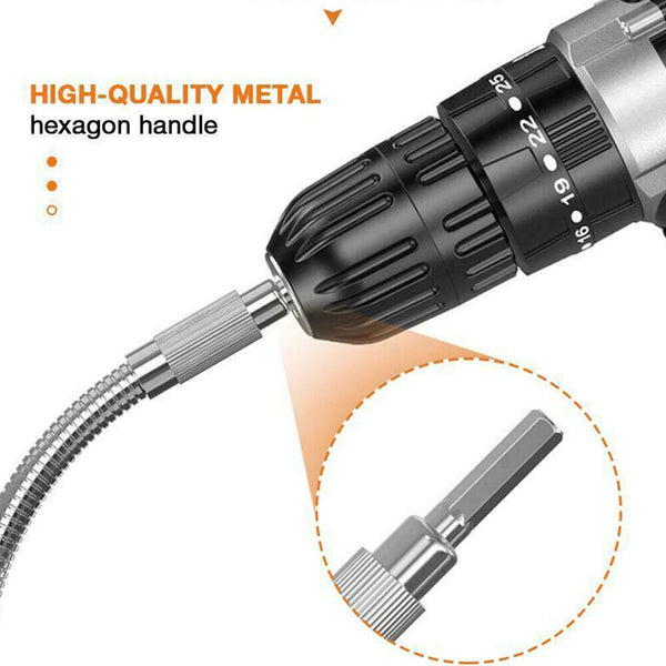 Right Angle Drill and Flexible Shaft Bits Extension Screwdriver Bit Holder AU