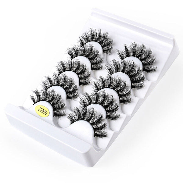 10Pairs False Eyelashes Long Thick Wispy Volume Strip Dramatic Lashes Set MakeUp