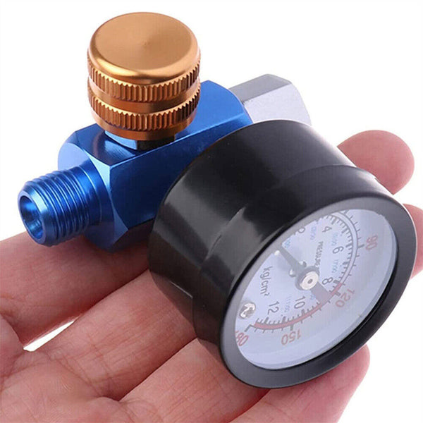 1/2Spray Gun Air Pressure G1/4 Regulator Gauge Adjust forCarAuto Repair Painting