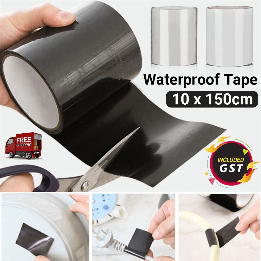 1/2x 1.5M Waterproof Tape Super Strong Stop Leak Repair Leakage Flex Seal Fiber