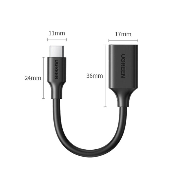 1/2 USB Type-C OTG to USB 3.0 Female Adapter Fast Converter for Mac Phone Ugreen