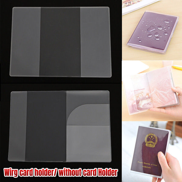 UP10x Passport Cover Transparent Protector Travel Clear Holder Organizer Wallet