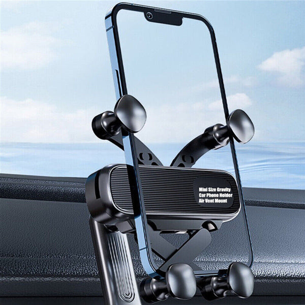 Mini Gravity Car Phone Holder Air Vent Mount for iPhone 15 14 13 Pro Max Samsung