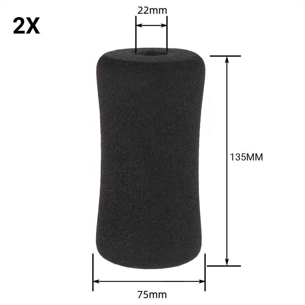 Black Foot Foam Pads Rollers Replacement, For Leg Extension For Weight Bench