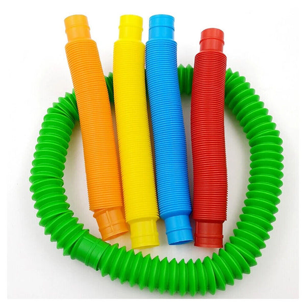 1/12Pcs New Fidget Pop Tube Toys For Kids and Adults, Pipe Sensory Tools Relief