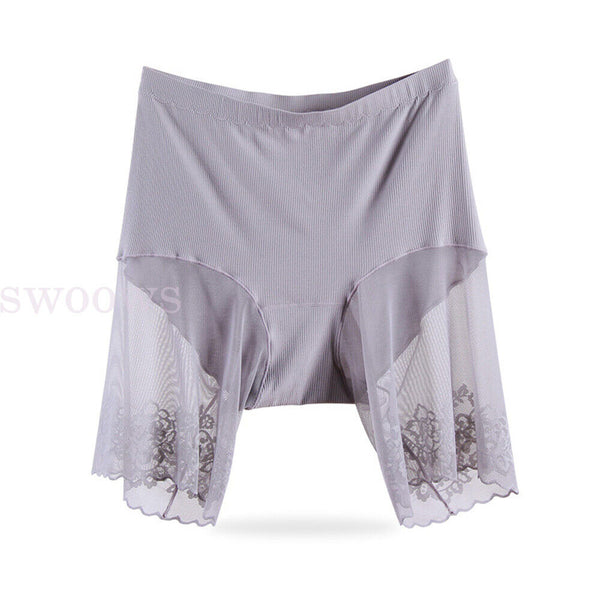 Women Under Skirt Safety Invisible Slip Shorts Underwear Slim Panty Women AU