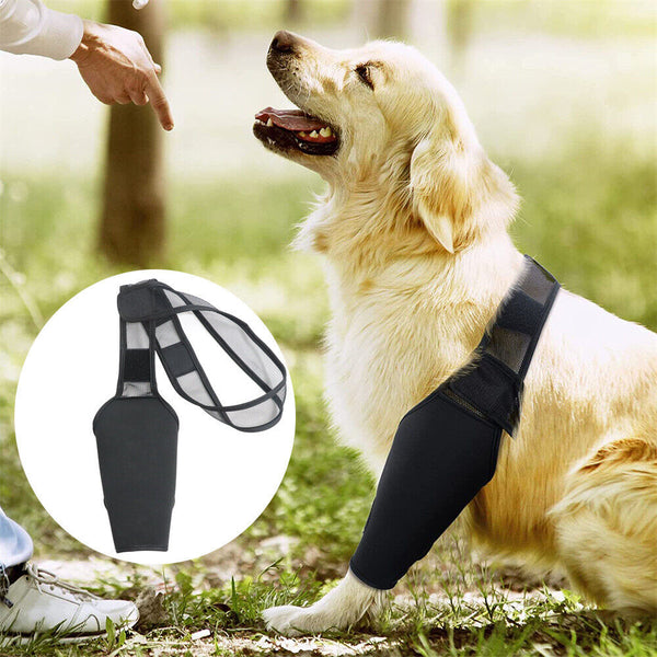 S/M/XL Pet Dog Knee Support Brace Hock Protector Front Rear Leg Compression Wrap