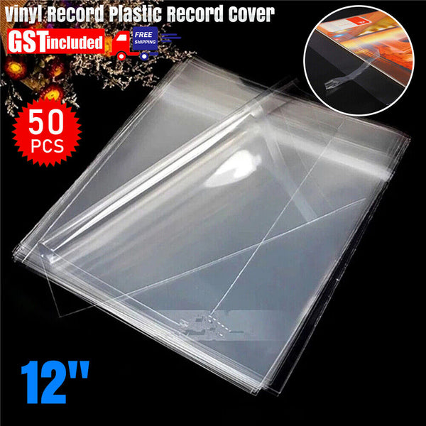 UP 200X Sleeves Outer LP Music Durable for 12" Vinyl Record Plastic Record Cover