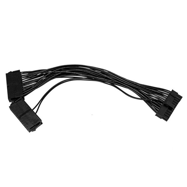 Power Supply PSU 24 pin ATX Mainboard Motherboard Adapter Connector Cable Dual