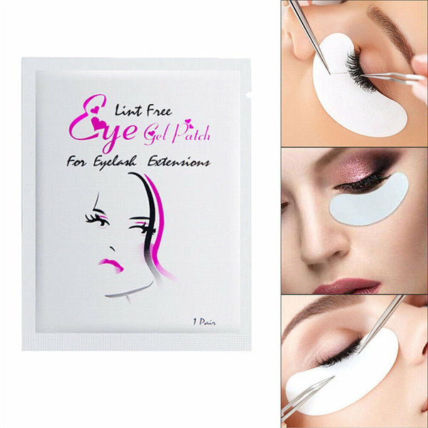 UP 2000 x Under Eye Curve Eyelash Pads Gel Patch Lint Free Lash Extension Beauty