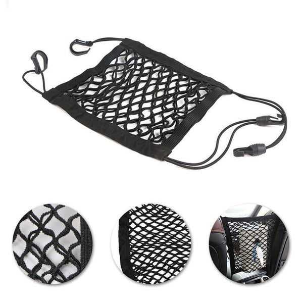 Universal Car Seat Storage Mesh Organizer Cargo Net Hook Pouch Holder Bag AU