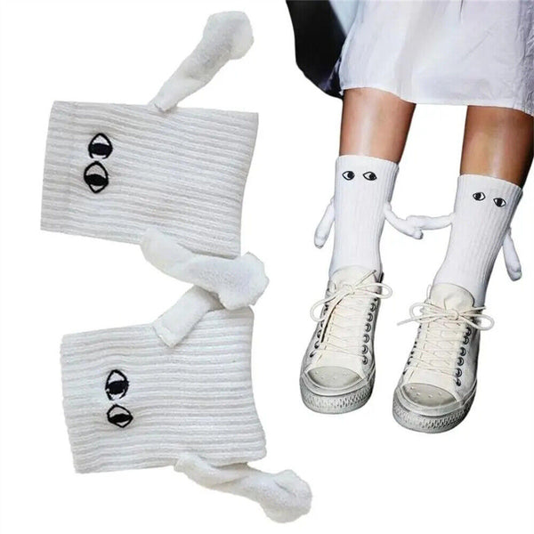 Magnetic Hand Holding Socks 2023, Hand In Hand Socks, Couple Holding Hands Socks