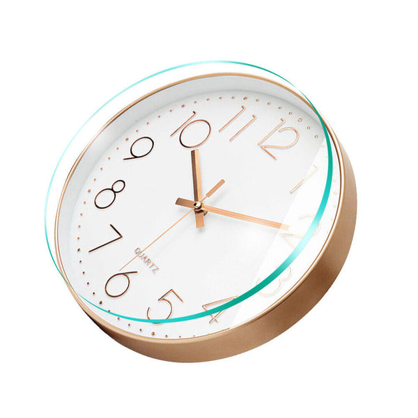 Wall Clock Quartz Round Square Wall Clock Silent Non-Ticking Battery Operated