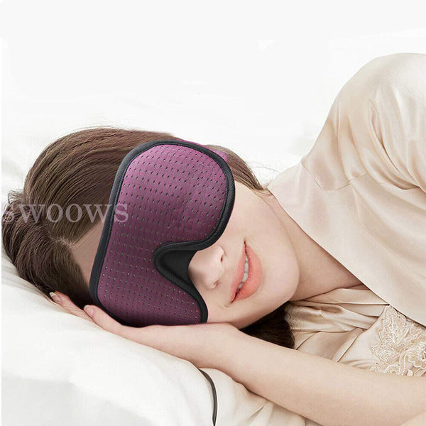 Travel Sleep Eye Mask soft 3D Memory Foam Padded Shade Cover Sleeping Blindfold