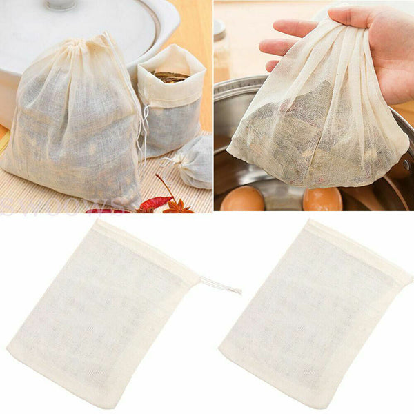 Up 50 Mesh Food Bags Filter bag Muslin Bags Cheesecloth Bags Nut Strainer Cotton