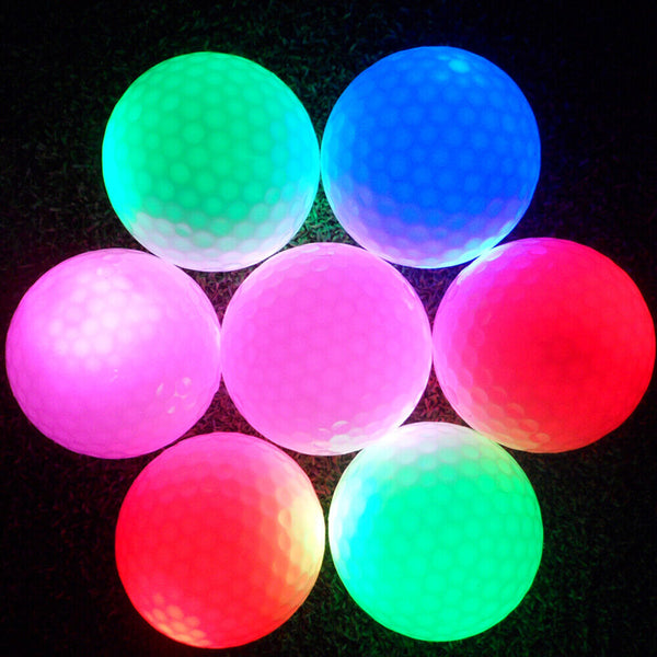 UP10 Luminous Night Golf Balls LED Light Up In The Dark Bright Reusable LongGlow