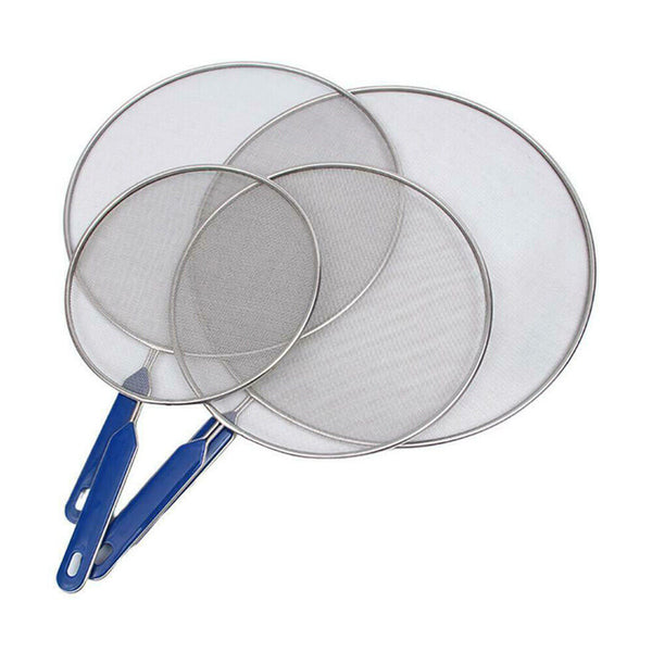 4 Sizes Anti Splatter Guard Oil Net Splash Cover Pan Kitchen Screen Cooking