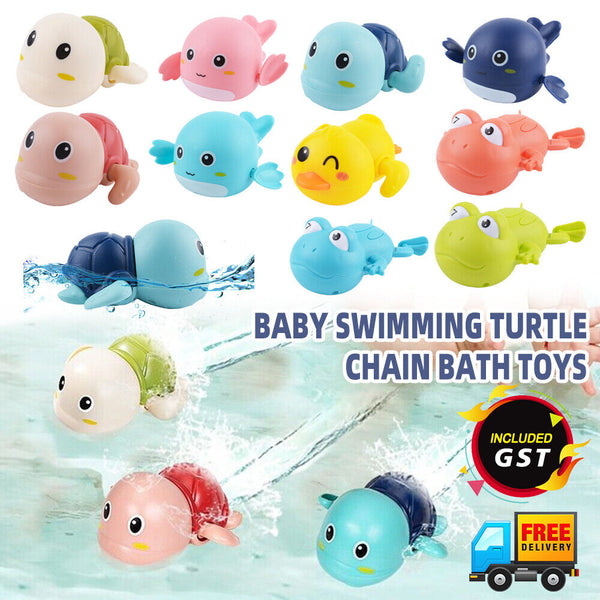 Swimming Turtle Chain Bath Toys for Baby Kids Children Bathroom Toy Pool Toy