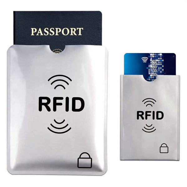 UP20X RFID Blocking Sleeve Secure Credit Debit Card ID Protector AntiScan Safety