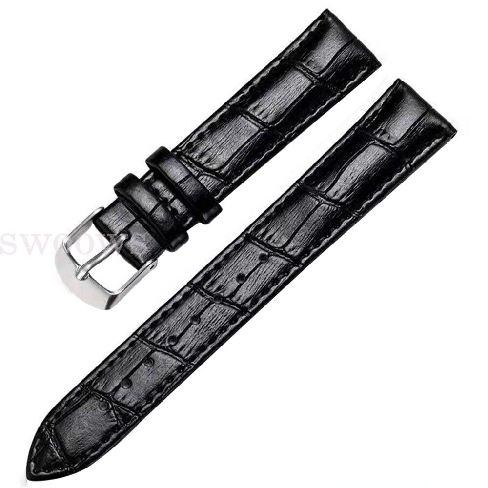 22mm 20mm Universal Quick Release Crocodile Pattern Leather Watch Band Strap