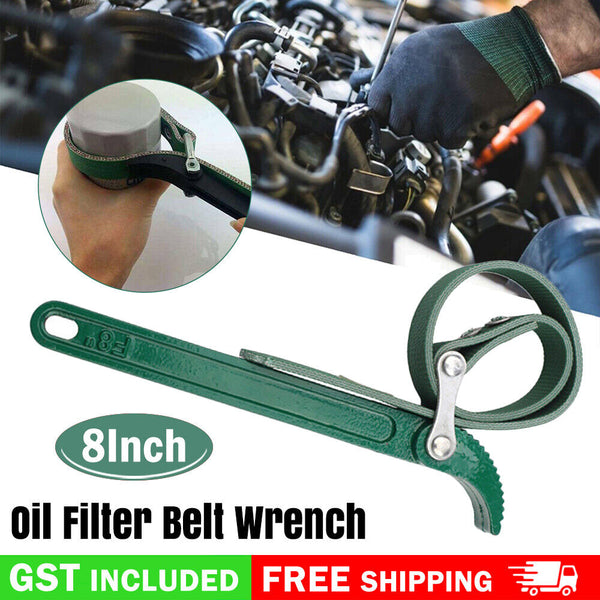 Oil Filter Belt Wrench Puller Strap Spanner Filter Cartridge Removal Tool New AU