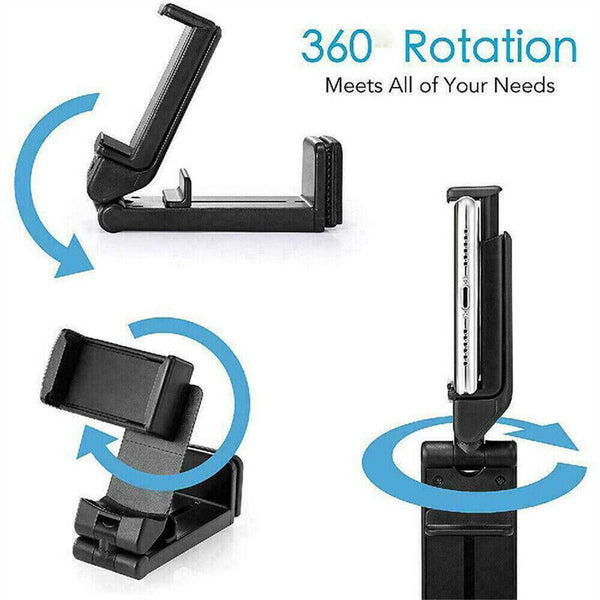 Universal 360° Rotation Airplane Flight Car Mount Desk Travel Phone Holder Stand