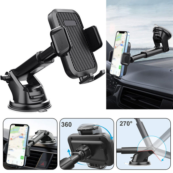 NEW Car Mobile Phone Holder Gravity Dashboard Suction Mount Stand For Universal