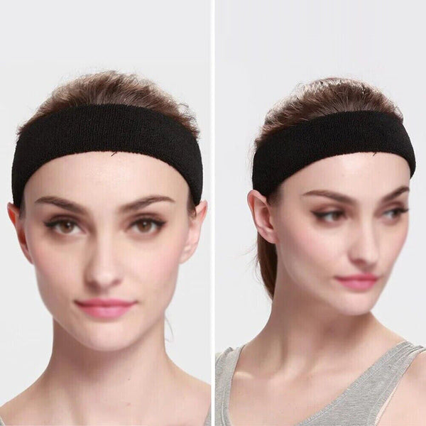 1/2x Sports Headband Head Sweat Bands Running SweatBand Workout Yoga Unisex