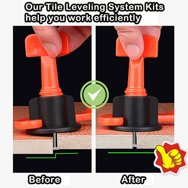 50/100 Tile Leveling System Clips Levelling Spacer Tiling Tool Floor Wall Wrench